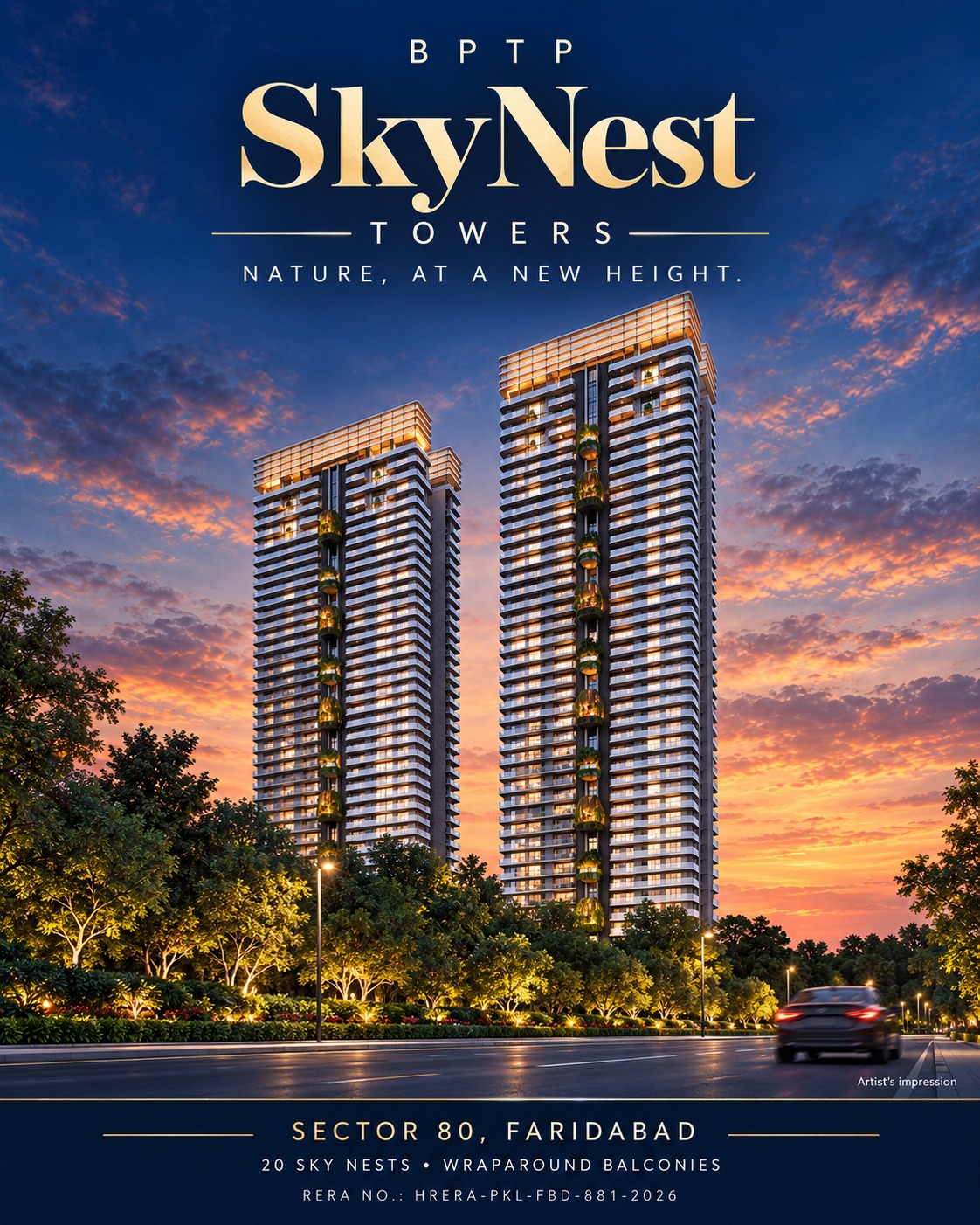 BPTP SkyNest Towers — original project artwork